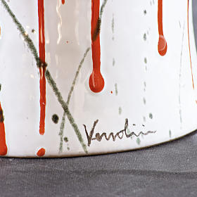 Grabartikel: Aschenurne Knöpfe aus Messing, Keramik