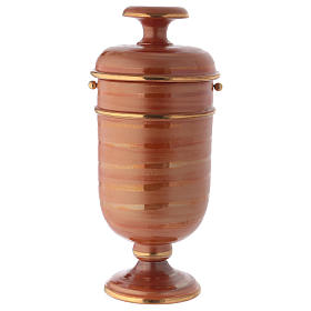 Grabartikel: Aschenurne aus Keramik erdfarbig