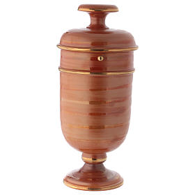 Grabartikel: Aschenurne aus Keramik erdfarbig