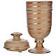 Cinerary urn in ceramic, terracotta colour s4
