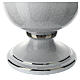 Cremation urn in ceramic, pearl and platinum colour s5