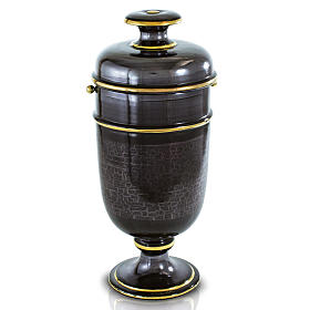 Grabartikel: Aschenurne aus Keramik weißfarbig