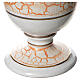 Cremation urn in ceramic, gold white s3