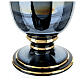 Urna cineraria cerámica negro oro brillos s6