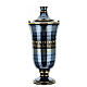 Cremation urn in ceramic, bright black s1