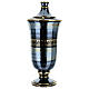 Cremation urn in ceramic, bright black s7