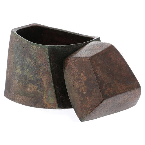 Raku urn, square 4/10 4