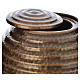 Aschenurne Porzellankeramik bronzebeschichtet s2