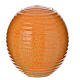 Cremation urn in porcelain, Murano model, orange s1