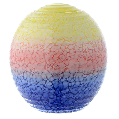 Urn for ashes in ceramic Murano Color model 1