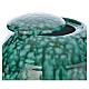 Urna cinerária porcelana esmaltada modelo Murano Verde s2