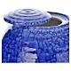 Urna cineraria porcelana esmaltada mod. Murano Azul s2