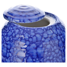 Urna fúnebre porcelana esmaltada mod. Murano Azulado