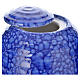 Urnetta funeraria porcellana smaltata mod. Murano Blu s2
