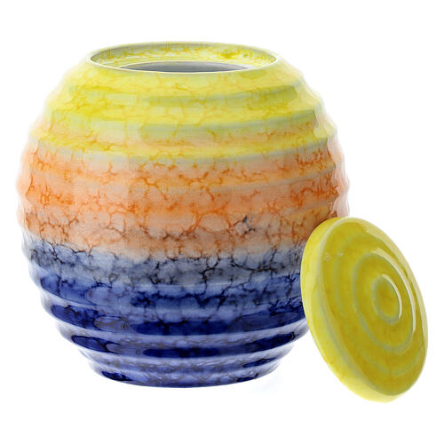 Urna funerária de pequenas dimensões porcelana esmaltada modelo Murano Colours 2
