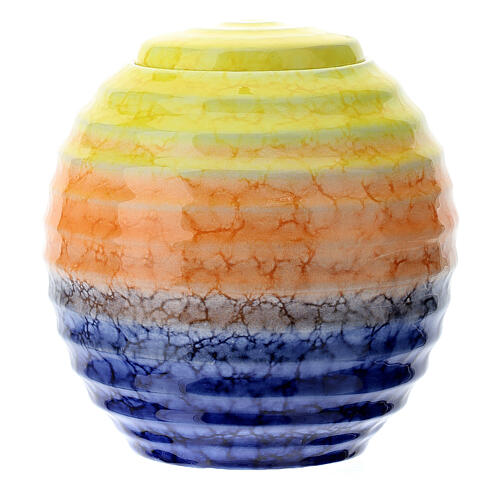 Cremation urn in ceramic Murano Colors model 1