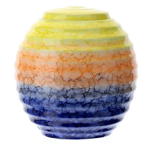 Cremation urn in ceramic Murano Colors model 3