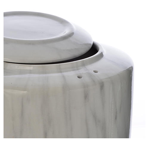 Cremation urn in ceramic Carrara model 2