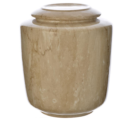Cremation urn in ceramic Botticino model 1