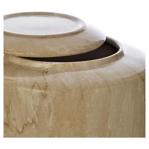 Cremation urn in ceramic Botticino model 2
