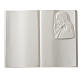 Plaque book for cemetery in reconstituted marble, Christ s1