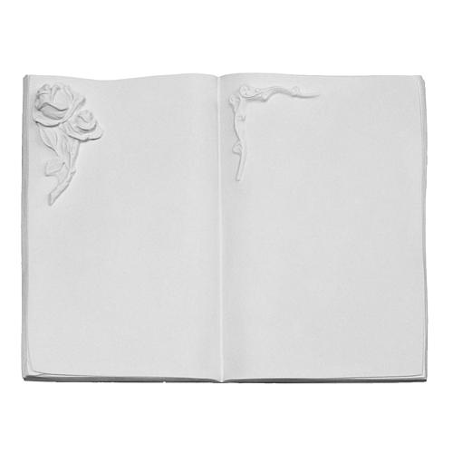 Plaque book for cemetery in reconstituted marble, rose 1