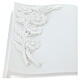 Plaque book for cemetery in reconstituted marble with flowers s3