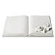 Plaque book for cemetery in reconstituted marble with roses s1