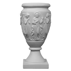 Artículos Funerarios: Búcaro Jarrón mármol sintético Ángeles y Cristo Artículos Funerarios: Búcaro Jarrón mármol sintético Ángeles y Cristo