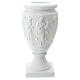 Flower vase in reconstituted marble, scene with angels and Chris s1