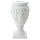 Flower vase in reconstituted marble, scene with angels and Chris s3