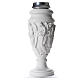 Flower vase in reconstituted marble, scene with Christ and angel s2