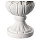 Flower vase in reconstituted marble, Christ and cross s4