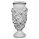 Flower vase in reconstituted marble with scene with Jesus s1