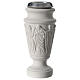 Flower vase in reconstituted marble, scene with Jesus s1