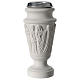 Flower vase in reconstituted marble, scene with Jesus s3
