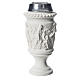 Flower vase in reconstituted marble, stations of the cross s1