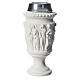 Flower vase in reconstituted marble, stations of the cross s2