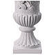 Flower vase in reconstituted marble, roses s4