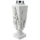 Flower vase in reconstituted marble, Mary and roses s4