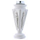 Flower vase in reconstituted marble, Mary and Jesus s2