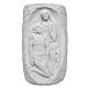 Grabvase Gottesmutter mit Jesus weiße Kunstmarmor s1