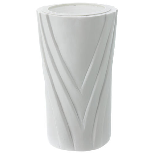 Vaso para flores de mármore sintético estilo sóbrio 1