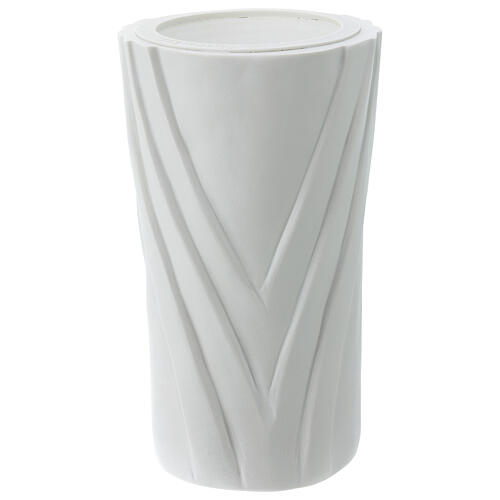 Flower vase in reconstituted marble 1