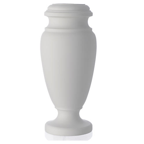 Flower vase for cemetery in reconstituted marble 1