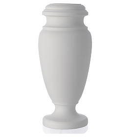 Flower vase for cemetery in reconstituted marble