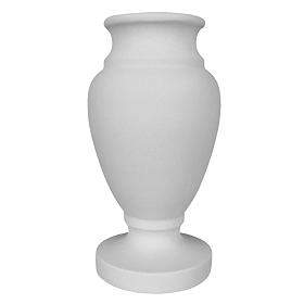 Artículos Funerarios: Búcaro Jarrón para cementerio en mármol reconstituido blanco Artículos Funerarios: Búcaro Jarrón para cementerio en mármol reconstituido blanco