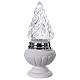 Light holder in reconstituted white marble s2
