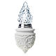 Lanterne de columbarium avec flamme marbre synthétique s1