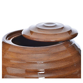 Urna na prochy porcelana malowana ręcznie typ drewno